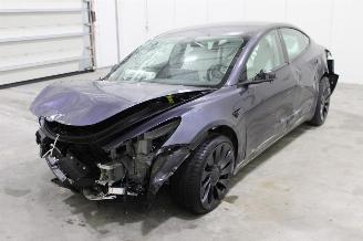 damaged Tesla Model 3 