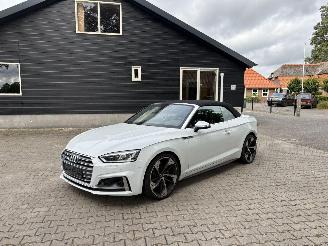 krockskadad bil auto Audi A5 S5 Cabriolet 3.0 V6 NAVI CLIMA CAMERA LEER LED FULL OPTIONS B.J 2019 2019/2