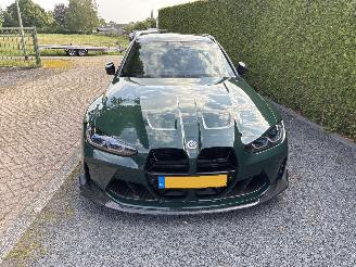 Damaged car BMW M3 COMPETITION M XDRIVE INDIVIDUAL GREEN 510PK Schalensitze 2024/8