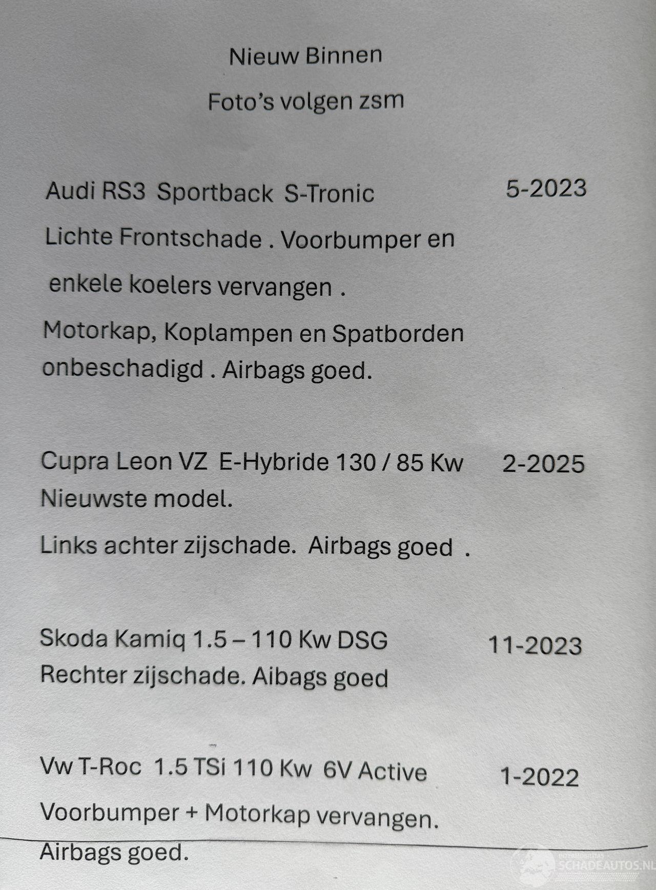 Audi Rs3 Sportback 2.5