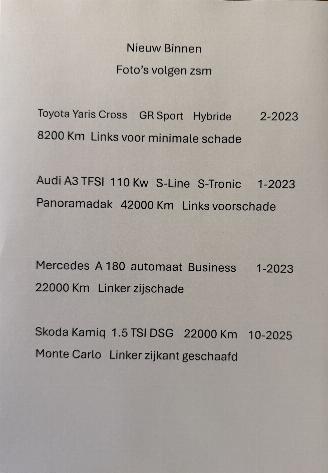 krockskadad bil auto Toyota Yaris Cross GR-Sport  Hybride 2023/2