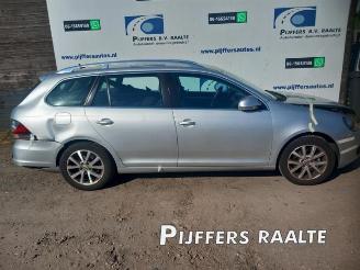 Coche siniestrado Volkswagen Golf Golf VI Variant (AJ5/1KA), Combi, 2009 / 2013 1.4 TSI 122 16V 2010/5
