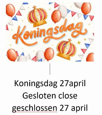 skadebil auto Bentley Omega Koningsdag 27april Gesloten close geschlossen 27 april 2026/4