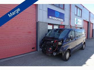 skadebil bedrijf Ford Transit Custom 290 2.2 TDCI L2H1 Trend DC 6 zitter airco 2013/9
