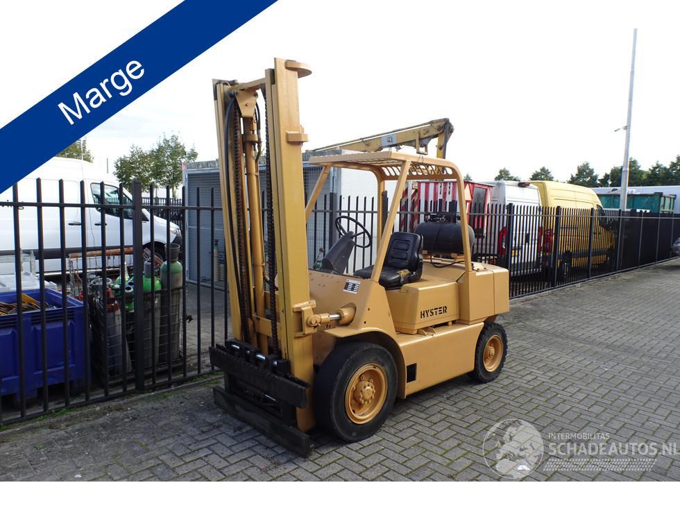 Hyster  h 80 e vork heftruck met lange vaste lepels