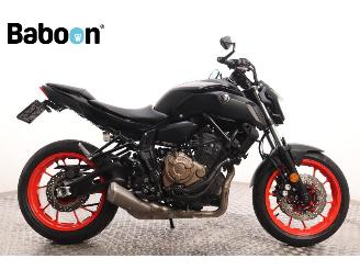 krockskadad bil motor Yamaha MT-07 ABS 2020/10