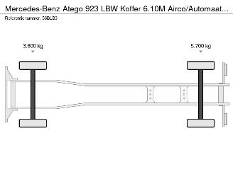 Mercedes Atego 923 LBW Koffer 6.10M Airco/Automaat/Euro6 picture 27