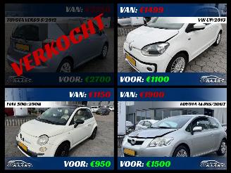 krockskadad bil auto Fiat 500 1.2 2008/9