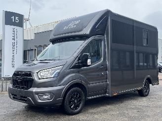 krockskadad bil bedrijf Ford Transit 2.0 2-Paards Paardenwagen AUTOMAAT 2024/4