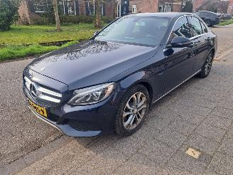 krockskadad bil auto Mercedes C-klasse 350e lease edition automaat hybrid 2016/12