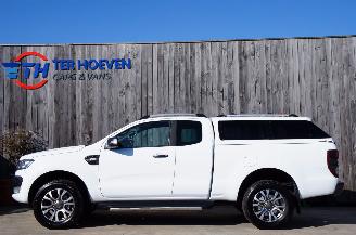 skadebil auto Ford Ranger 3.2 TDCi Wildtrak Super cab 4X4 Airco Navi Tempomat ACC 147KW Euro 6 2019/2