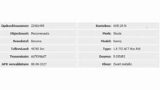 disassembly passenger cars Skoda Kamiq Kamiq, SUV, 2019 1.5 TSI 16V 2021/5