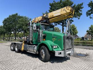 krockskadad bil vrachtwagen Kenworth T800 houttransport 2001/1