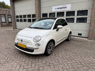 krockskadad bil auto Fiat 500 0.9 Twinair Lounge Pano Leder NAP ! 2012/2