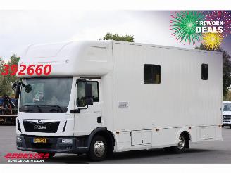 skadebil vrachtwagen MAN TGL 8.190 Robrise Horsetruck + Camper Camera 61.047 KM! 2019/3
