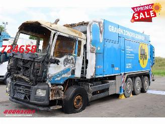 krockskadad bil vrachtwagen MAN TGS 36.480 8X4 MTS Dino 5 12m3 Saugbagger Euro 6 2016/9
