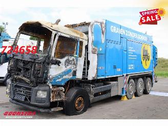 danneggiata veicoli industriali MAN TGS 36.480 8X4 MTS Dino 5 12m3 Saugbagger Euro 6 2016/9