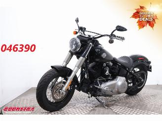 krockskadad bil motor Harley-Davidson  FLS 103 Softail Slim Vance & Hines LED 2014/1