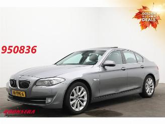 krockskadad bil auto BMW 5-serie 535i HE Schuifdak Leder Navi Clima Cruise Camera SHZ PDC 2012/3