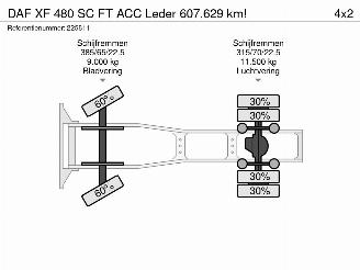 DAF XF 480 SC FT ACC Leder 607.629 km! picture 24
