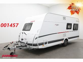 skadebil caravan Dethleffs  C'go 495 FR Mover Luifel Fietsendrager Frans Bed Douche 2018/4