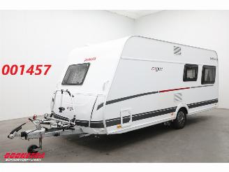 skadebil caravan Dethleffs  C'go 495 FR Mover Luifel Fietsendrager Frans Bed Douche 2018/4