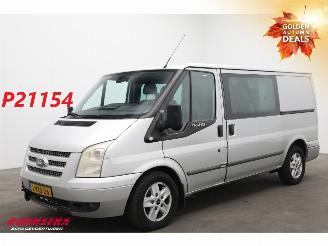 krockskadad bil bedrijf Ford Transit 280M 2.2 TDCI 140 PK DoKa Limited Leder Navi Airco Cruise AHK 2012/8