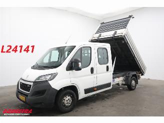 krockskadad bil bedrijf Peugeot Boxer 2.0 HDI DreiseitenKipper DoKa 7-Pers. Leder Bluetooth Airco AHK 2019/8