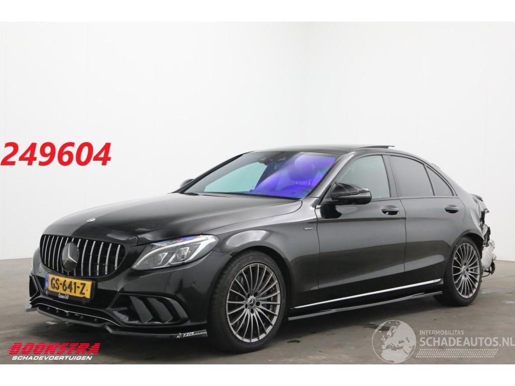 Mercedes C-klasse 350 e AMG Pano LED ACC Burmester Leder Camera SHZ
