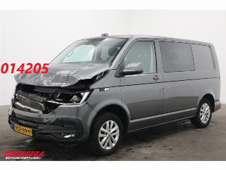 krockskadad bil bedrijf Volkswagen Transporter T6.1 2.0 TDI 150 PK DSG Behinderten Airco Cruise AHK 41.445 km! 2023/1
