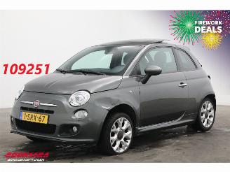 skadebil auto Fiat 500 S 0.9 TwinAir Aut. Sport Schuifdak Leder Clima Camera 142.002 km! 2013/12