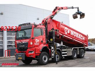 krockskadad bil vrachtwagen MAN TGS 43.510 8X8 Widespread Palfinger Q170Z84TI Kran 62.358 km!! 2024/1