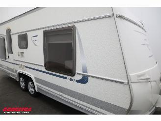 Fendt  Platin 590 Caravan Tandemasser Dwarsbed Rondzit Dakairco picture 7