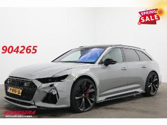 Schadeauto Audi Rs6 Avant 4.0 TFSI Quattro Urban Ceramic 305 km/h Pano ACC Memory Eventuri Intake 2021/1