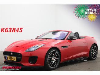 Schadeauto Jaguar F-type 2.0T Chequered Flag Meridian Memory Leder LED Apple Camera LRHZ SHZ 2019/7