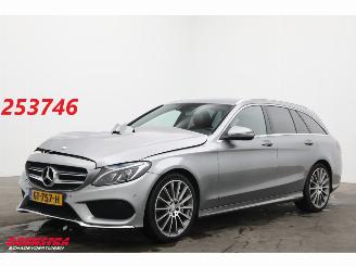 Schadeauto Mercedes C-klasse Estate 300 CDI HYBRID Prestige AMG LED Leder Burmester SHZ PDC 2015/8