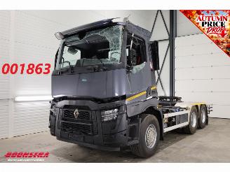 dañado camiones Renault C 480 ACC 2X PTO Hydrauliek AJK Kip / Schiebe 6X4 144.786 km! 2023/4
