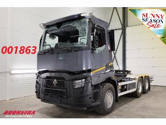dañado camiones Renault  480 ACC 2X PTO Hydrauliek AJK Kip / Schiebe 6X4 144.786 km! 2023/4