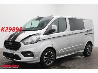 skadebil bedrijf Ford Transit Custom 2.0 TDCI 185 PK L1-H1 Sport DoKa 5-Pers. Navi Airco Cruise Camera SHZ 2021/12