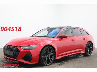 Schadeauto Audi Rs6 Avant 4.0 TFSI Quattro Dynamic Ceramic Pano B&O HUD 360° ACC 2022/4