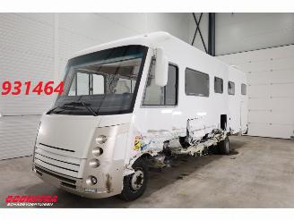 krockskadad bil camper Niesmann+Bischoff Flair 800 ILW 70C20 Aut. Lucht Leder Dakairco Solar TV Hefbed 2014/7