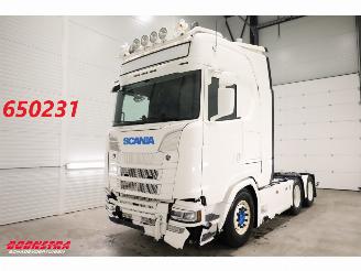 krockskadad bil vrachtwagen Scania S S530 V8 6X2 Full Air ACC Retarder Leder 2022/2