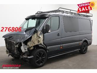 krockskadad bil bedrijf Mercedes Sprinter 316 CDI Aut. DoKa 5-Pers. Xenon Navi Airco Cruise Camera SHZ AHK 103.677 km! 2017/1