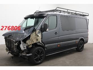 krockskadad bil bedrijf Mercedes Sprinter 316 CDI Aut. DoKa 5-Pers. Xenon Navi Airco Cruise Camera SHZ AHK 103.677 km! 2017/1