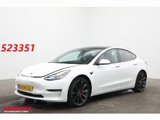 skadebil auto Tesla Model 3 Performance AWD 75 kWh Pano LED ACC SHZ Camera 2019/9