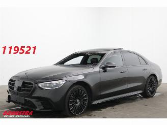 Vaurioauto  passenger cars Mercedes S-klasse 580 e Lang AMG Line 4X Memory/SHZ/Ventilatie HUD AR Burmester 2023/5