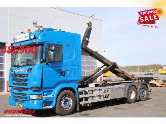 krockskadad bil vrachtwagen Scania R R450 6X2 VDL S-21-6400 Full Air Standairco 2017/11