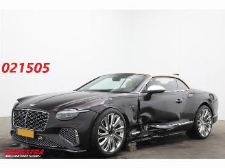 krockskadad bil auto Bentley Continental GTC 4.0 V8 Hybrid Mulliner Ceramic HUD ACC Memory 360° 4.606 km! 2025/3