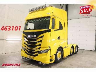 dommages camions /poids lourds Iveco S-way 480 Full Air Alcoa Leder ACC Standairco 6X2 Verschiebekopplung 2022/2