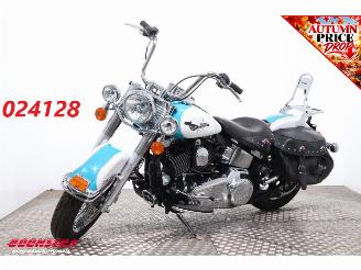 krockskadad bil motor Harley-Davidson  FLSTC Heritage Softail Classic ABS Vance Hines 2016/7
